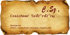 Czeichner Szörény névjegykártya